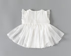 Snow White Lace Tulle Romper Dress for Baby Girls