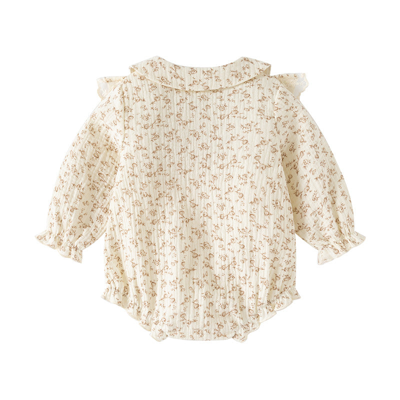 Vintage Floral Cotton Romper