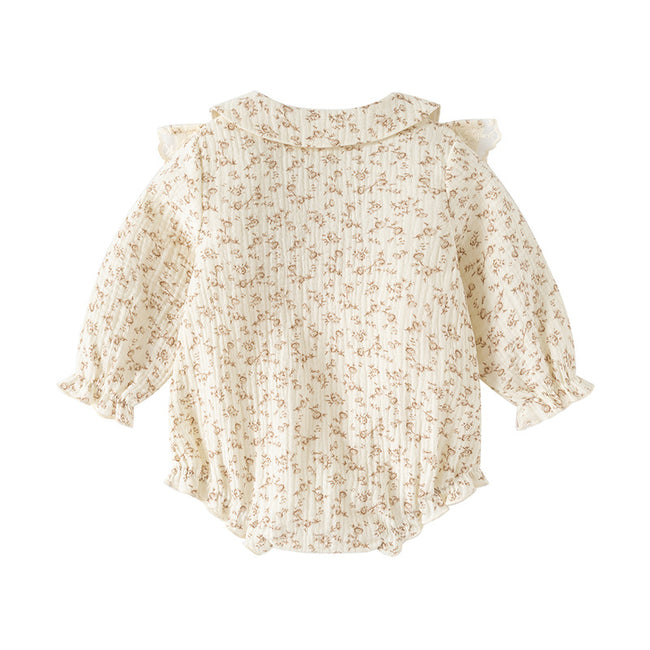 Vintage Floral Cotton Romper Main Image