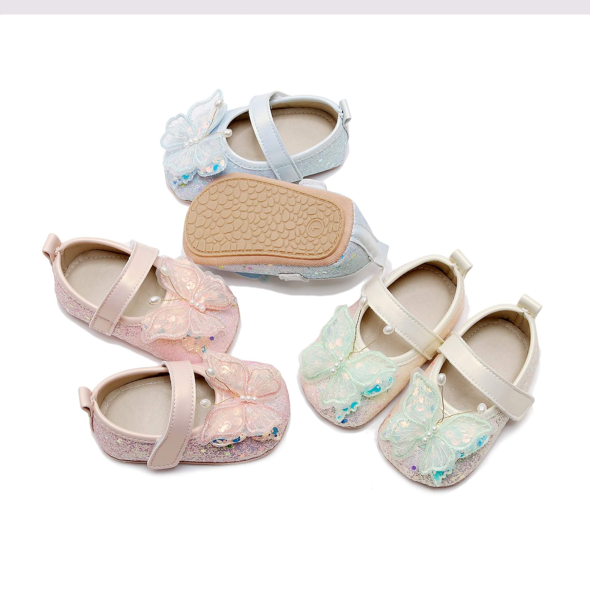 Baby Girl Sequin Glitter Mary Jane Shoes
