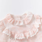Muslin Cotton Frill Collar Baby Romper
