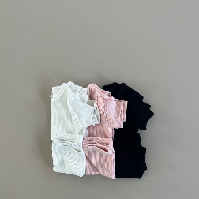 Baby Ribbed Cotton Top & Shorts Set for Girls Main Image