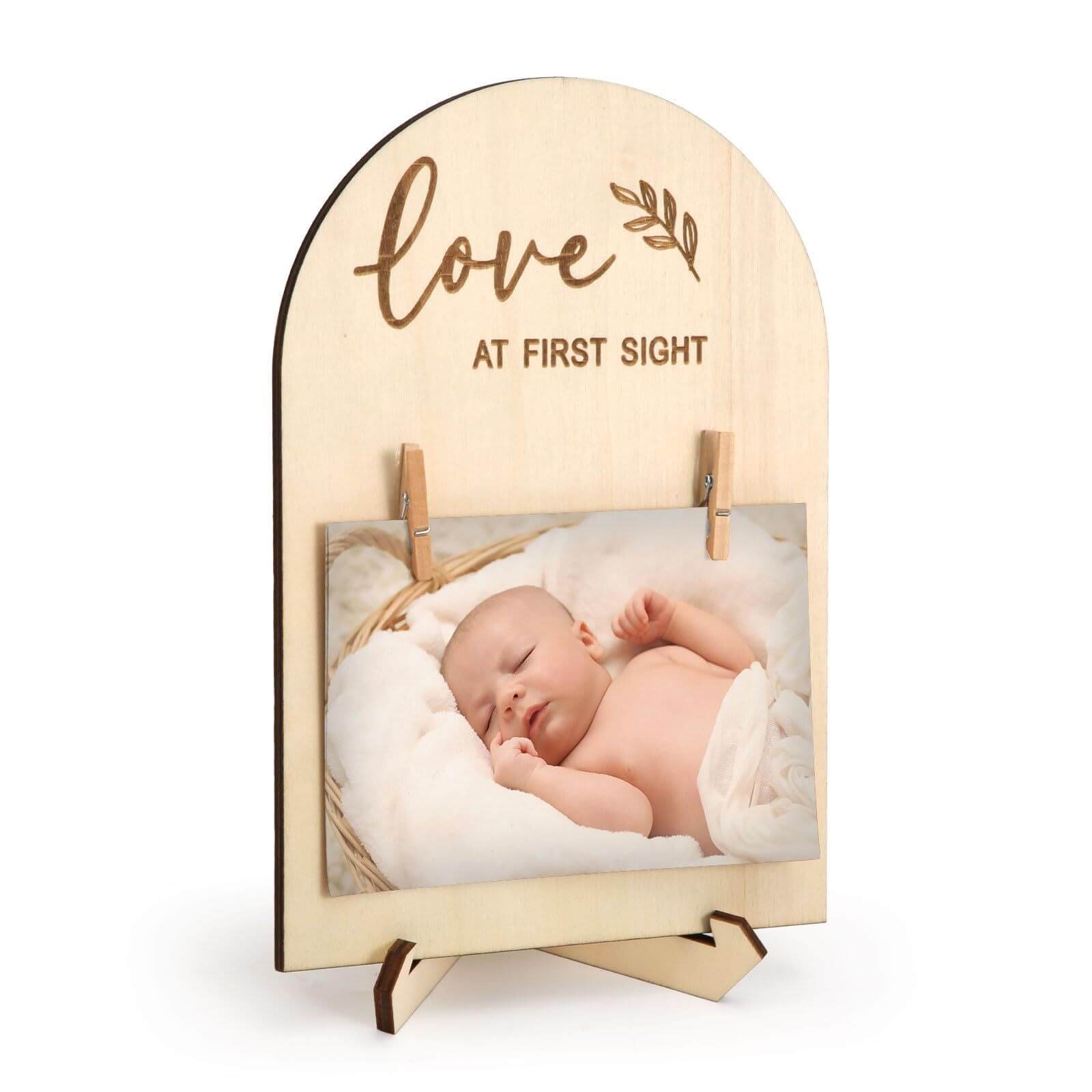 Wooden Pregnancy Announcement Sonogram Photo Frame