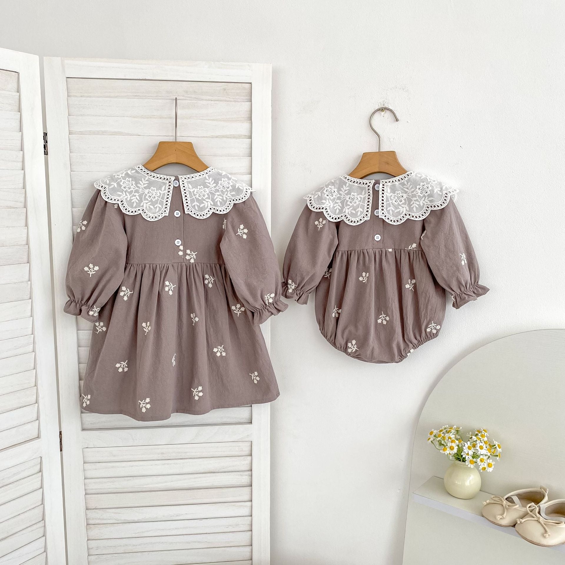 Mocha Blossom Sister Matching