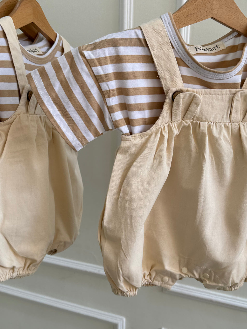 Solid Color Bear Romper