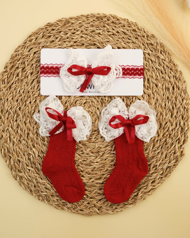 Lace Bow Set Hover Image