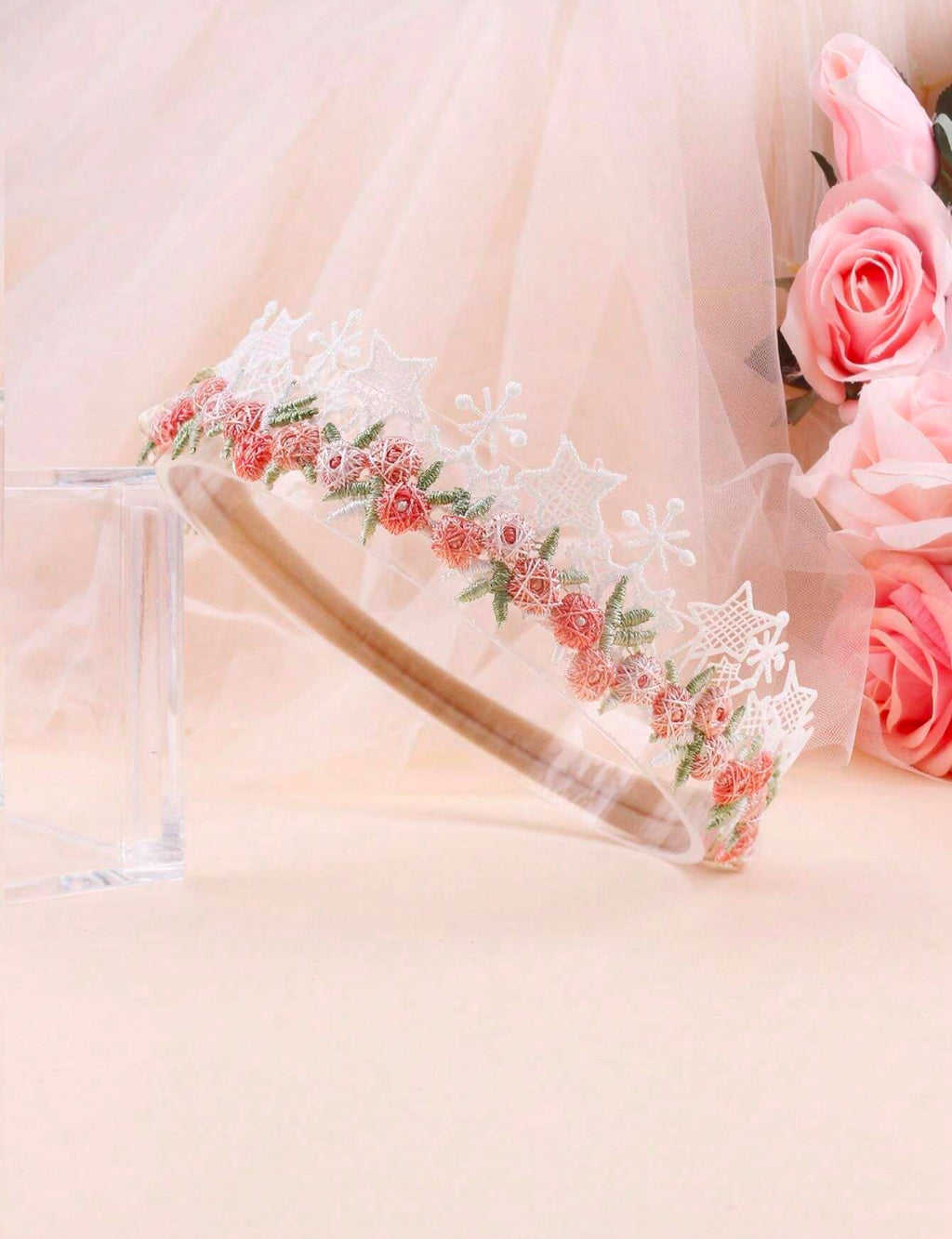 3 Pcs Light Color Floral Bow