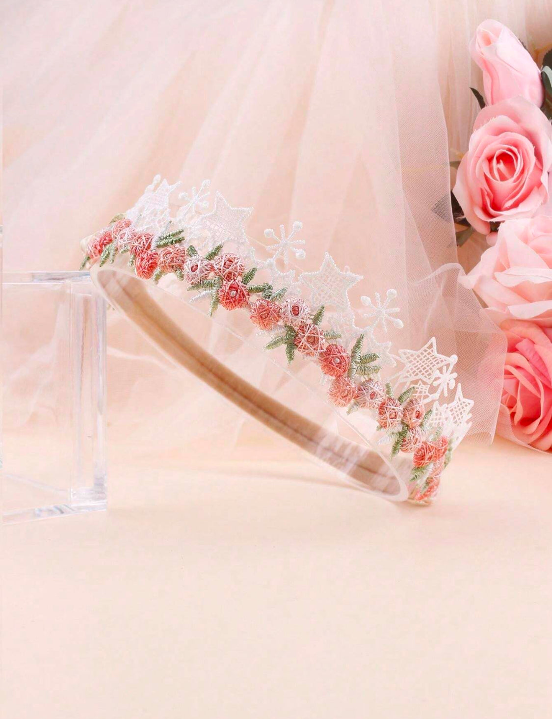 3 Pcs Light Color Floral Bow