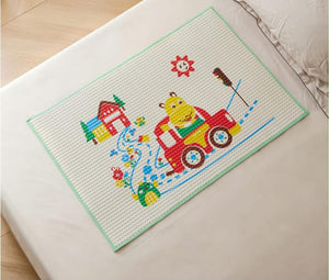 Waterproof natural rubber baby cot sheet in 60 × 90 cm size