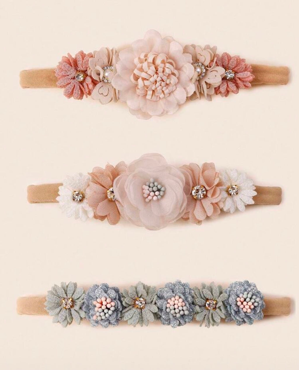 3 Pcs Blossom Bloom Headband