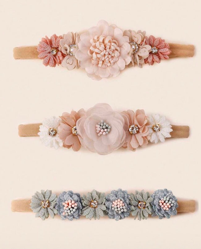 3 Pcs Blossom Bloom Headband Hover Image