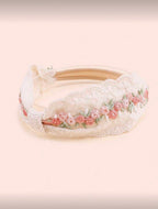 3 Pcs Crown Lace Beige Headband