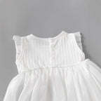 Snow White Lace Tulle Romper Dress for Baby Girls