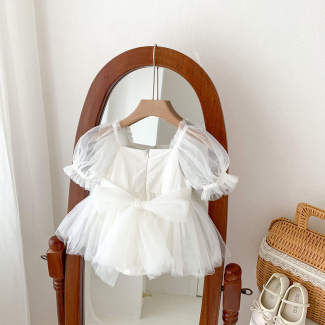 Baby Girl Tulle Party Romper Dress Main Image