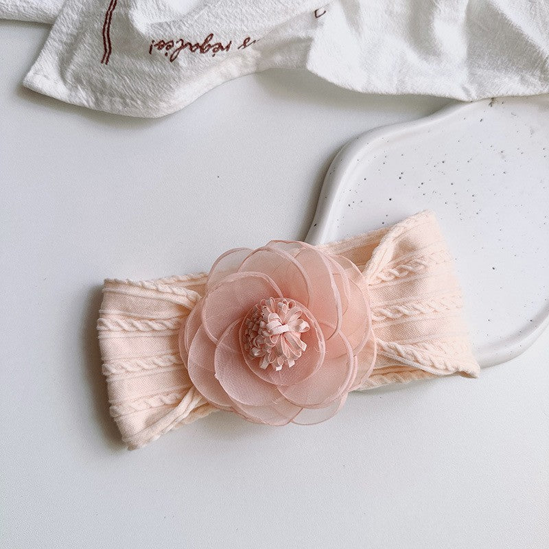 Pink Flower Baby Headband