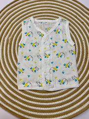 Sleeveless Jabla with Button Assorted