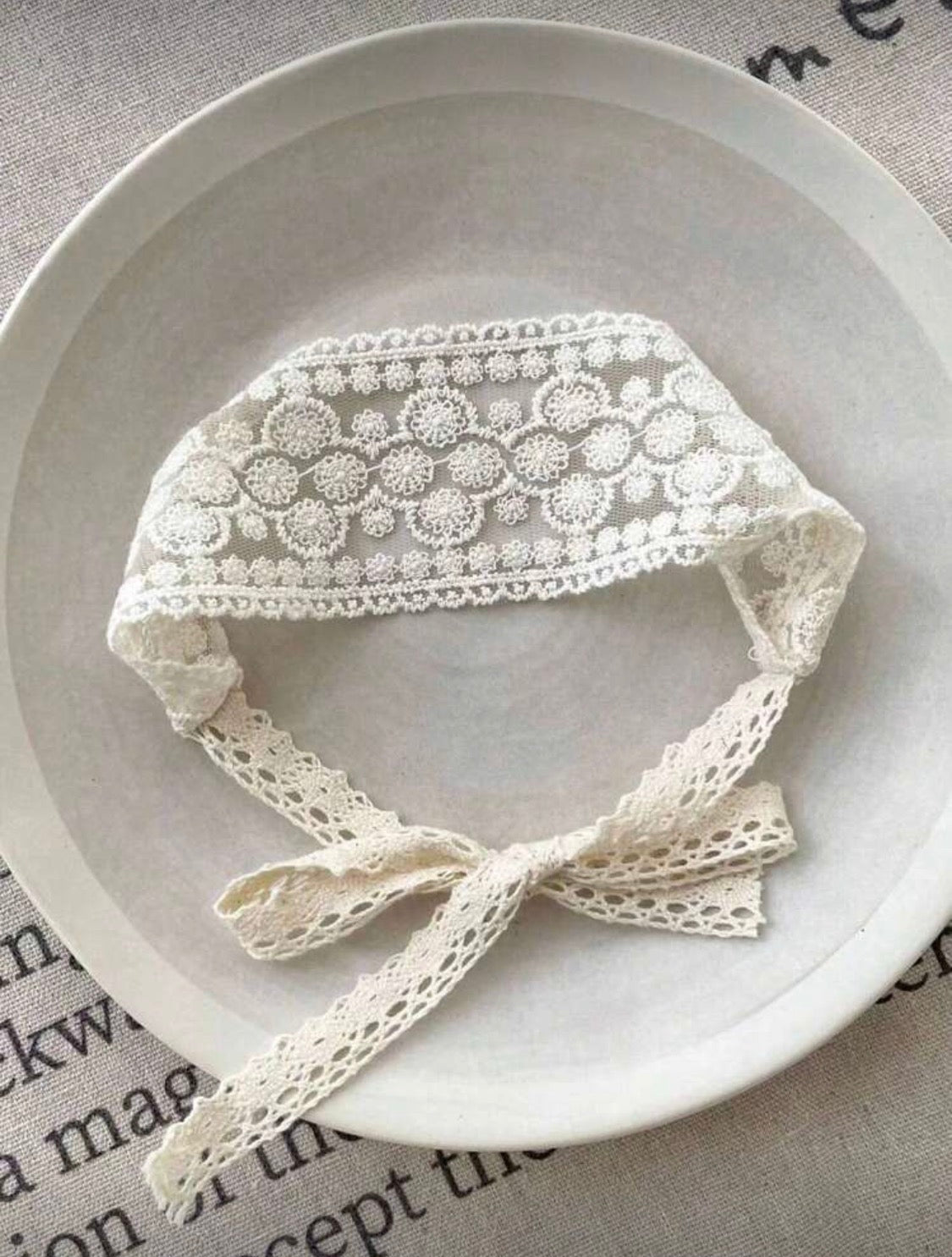 Vintage Floral Lace Headband