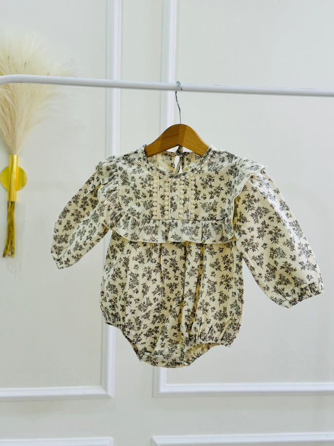 Ditsy Floral Print Romper Hover Image