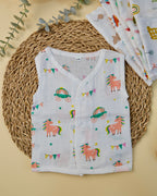 Sleeveless Jabla with Button Assorted 1 Pcs