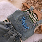 Green Denim Set for baby Girl