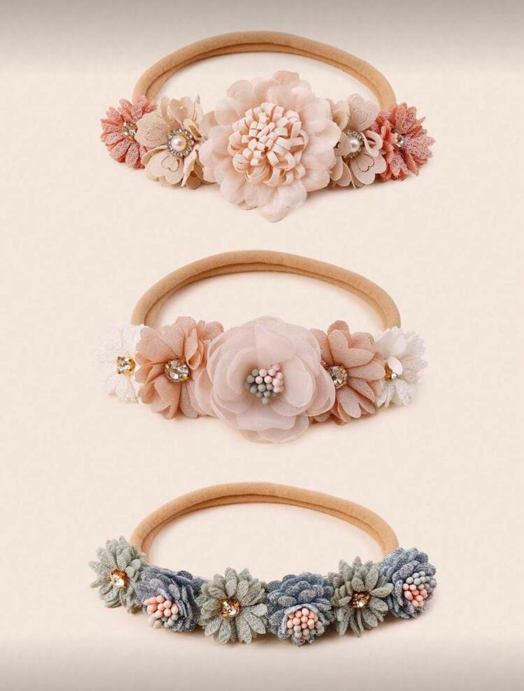 3 Pcs Blossom Bloom Headband