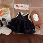 Baby Girl Black Party Tulle Dress – 6 to 9 Months