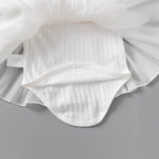 Snow White Lace Tulle Romper Dress for Baby Girls