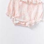 Muslin Cotton Frill Collar Baby Romper
