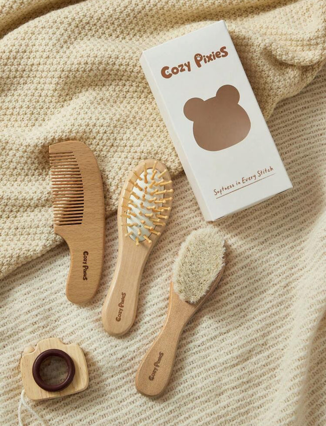 Baby wooden comb set Hover Image