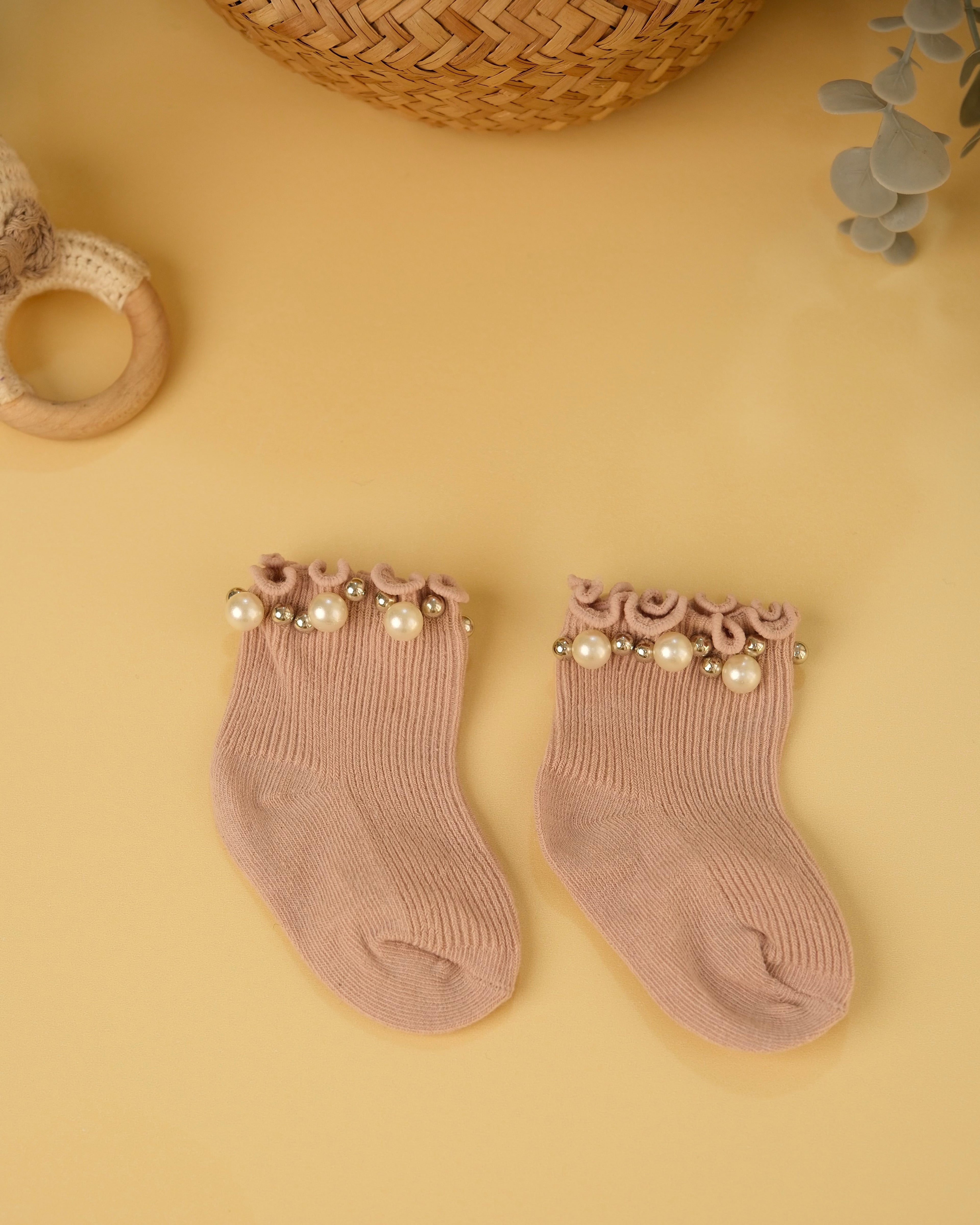 Baby Socks with Pearl