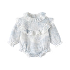 Muslin Cotton Frill Collar Baby Romper