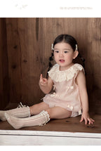 Baby Girl Lace Collar Party Romper