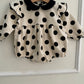 Black Polka Dot Romper