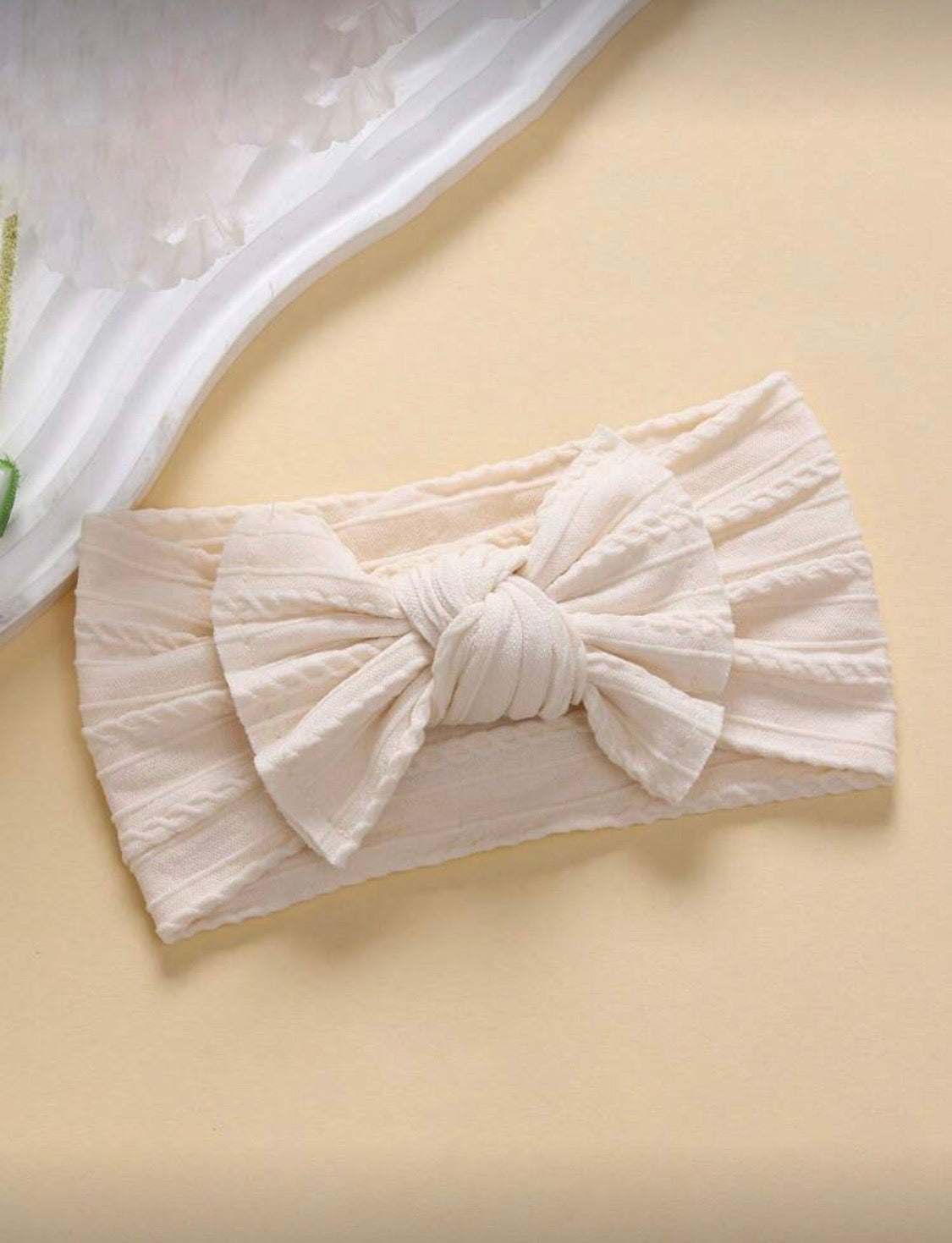 Soft Nylon Cable Knit Headband