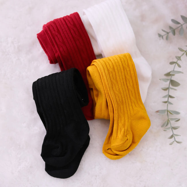 Soft Breathable Cable Knit Stockings 0-9 Months Hover Image