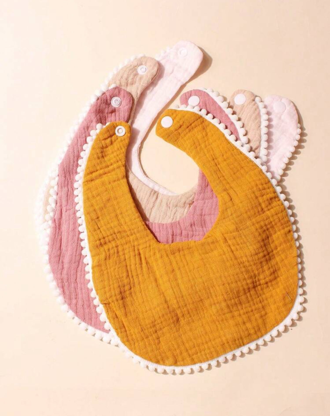 4 pcs Baby drool bibs