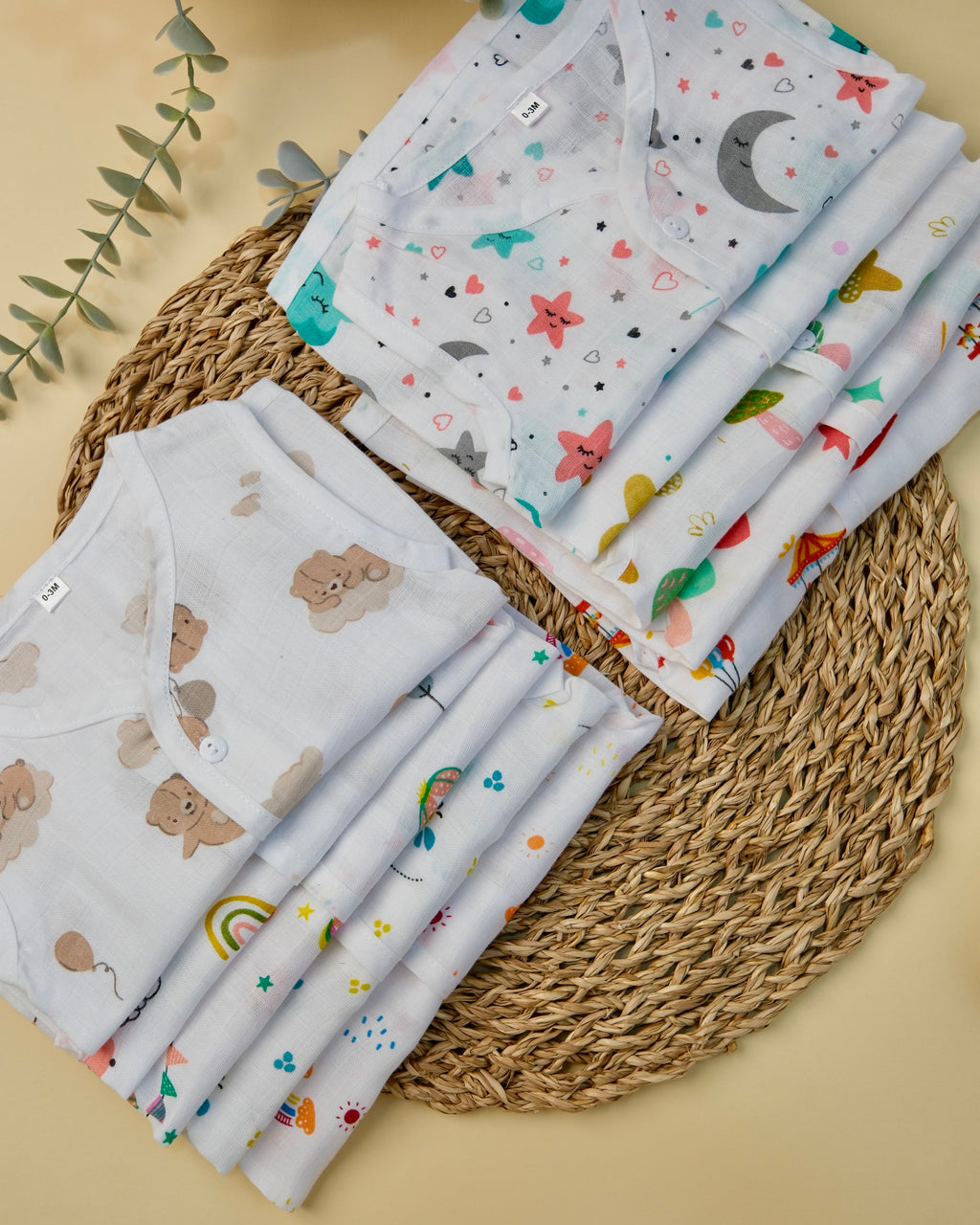 Sleeveless Jabla with Button Assorted 1 Pcs