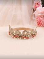 3 Pcs Crown Lace Beige Headband