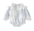 Muslin Cotton Frill Collar Baby Romper