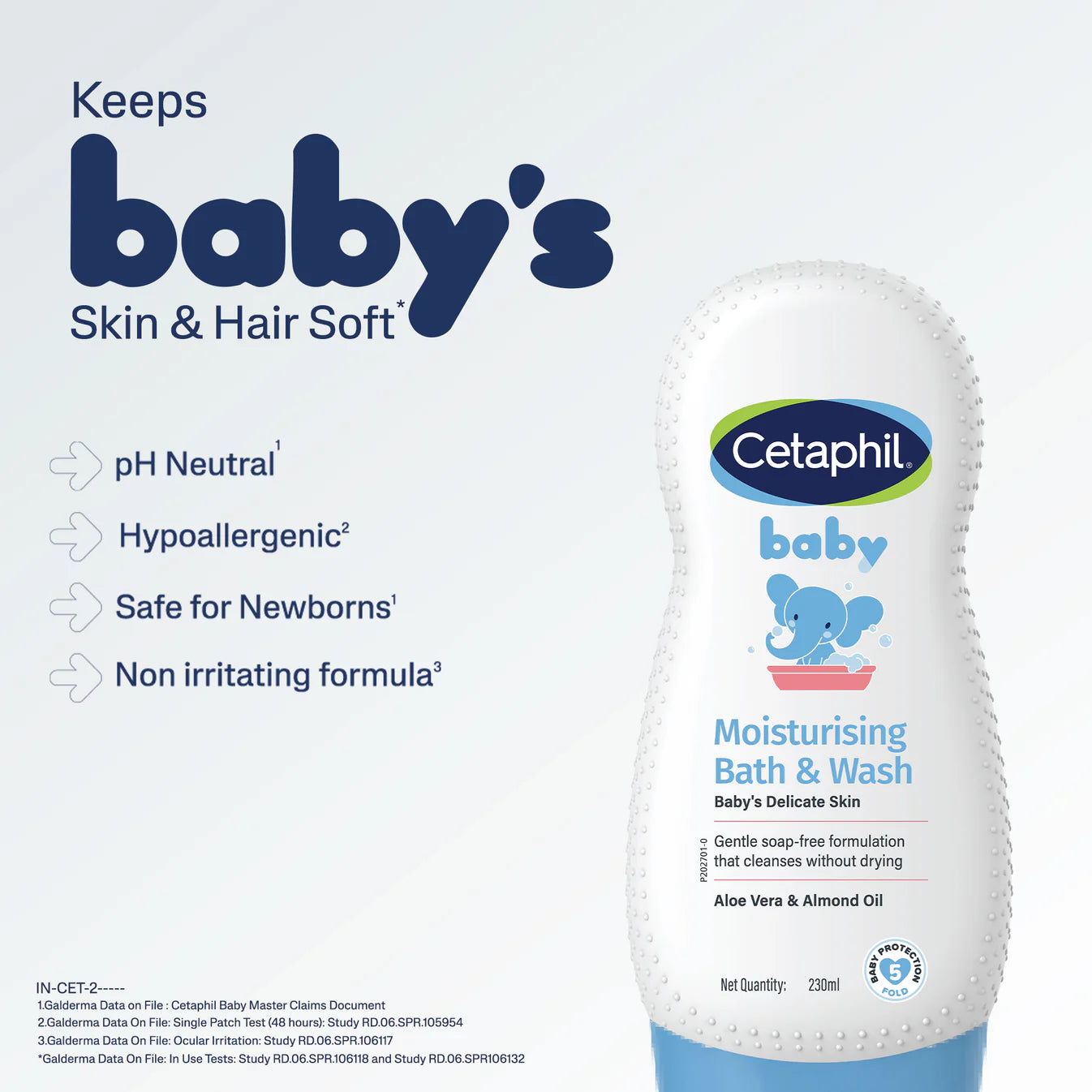Cetaphil Baby Moisturising Bath & Wash 230ml