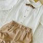 White Shirt with Khaki Bottom