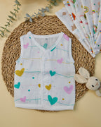 Sleeveless Jabla with Button Assorted 1 Pcs