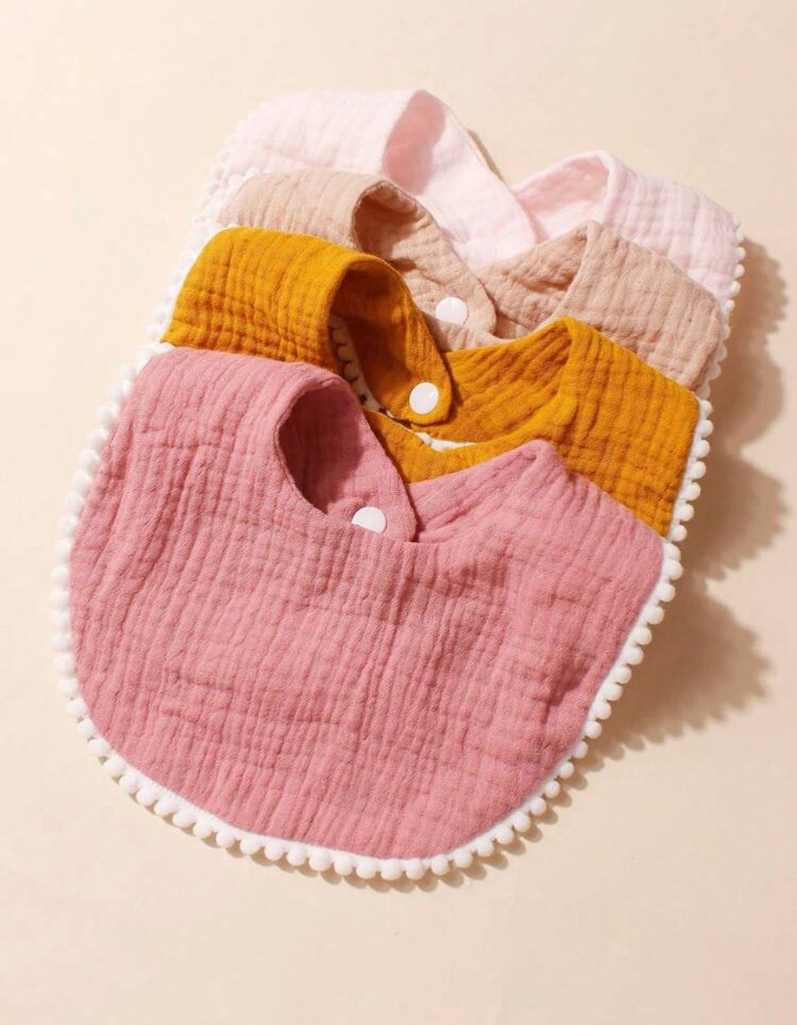 4 pcs Baby drool bibs