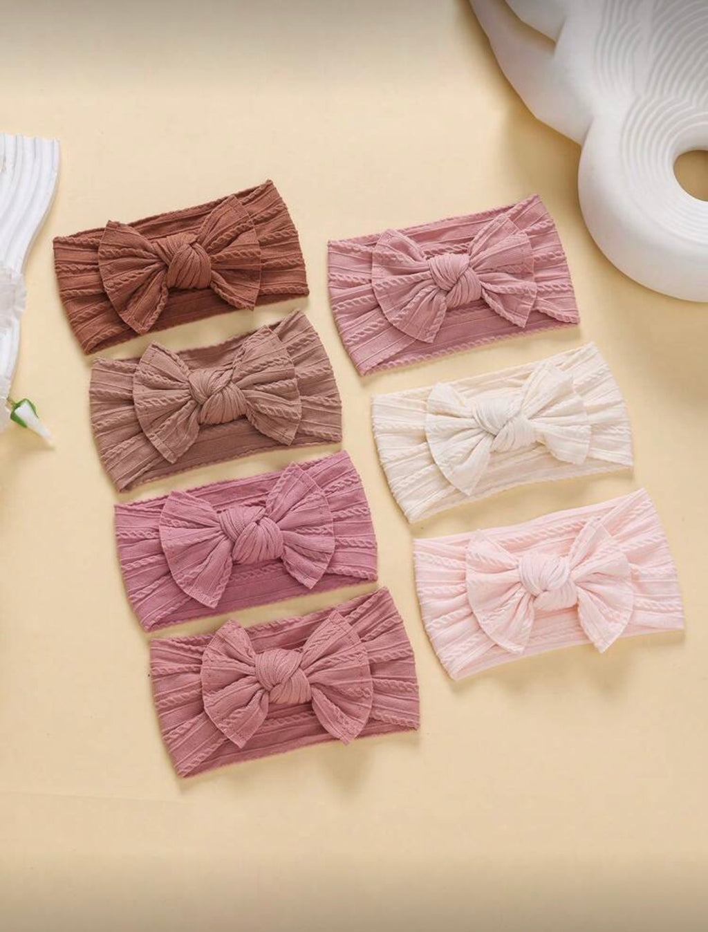 Soft Nylon Cable Knit Headband