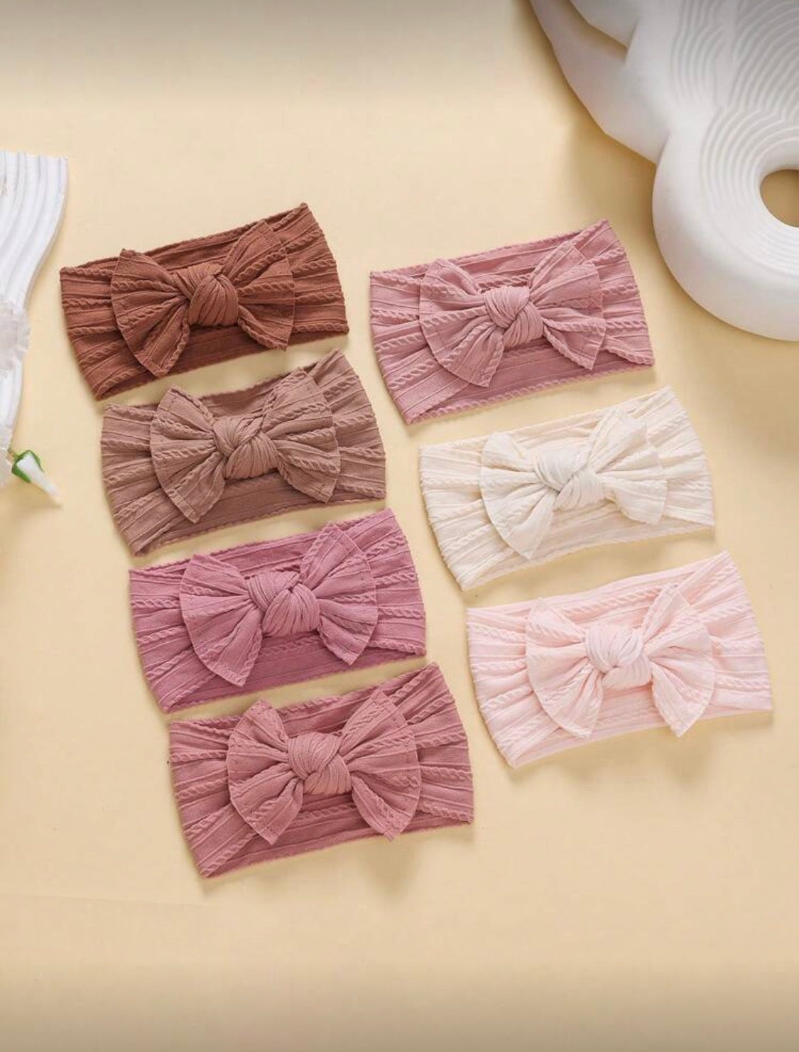 Soft Nylon Cable Knit Headband