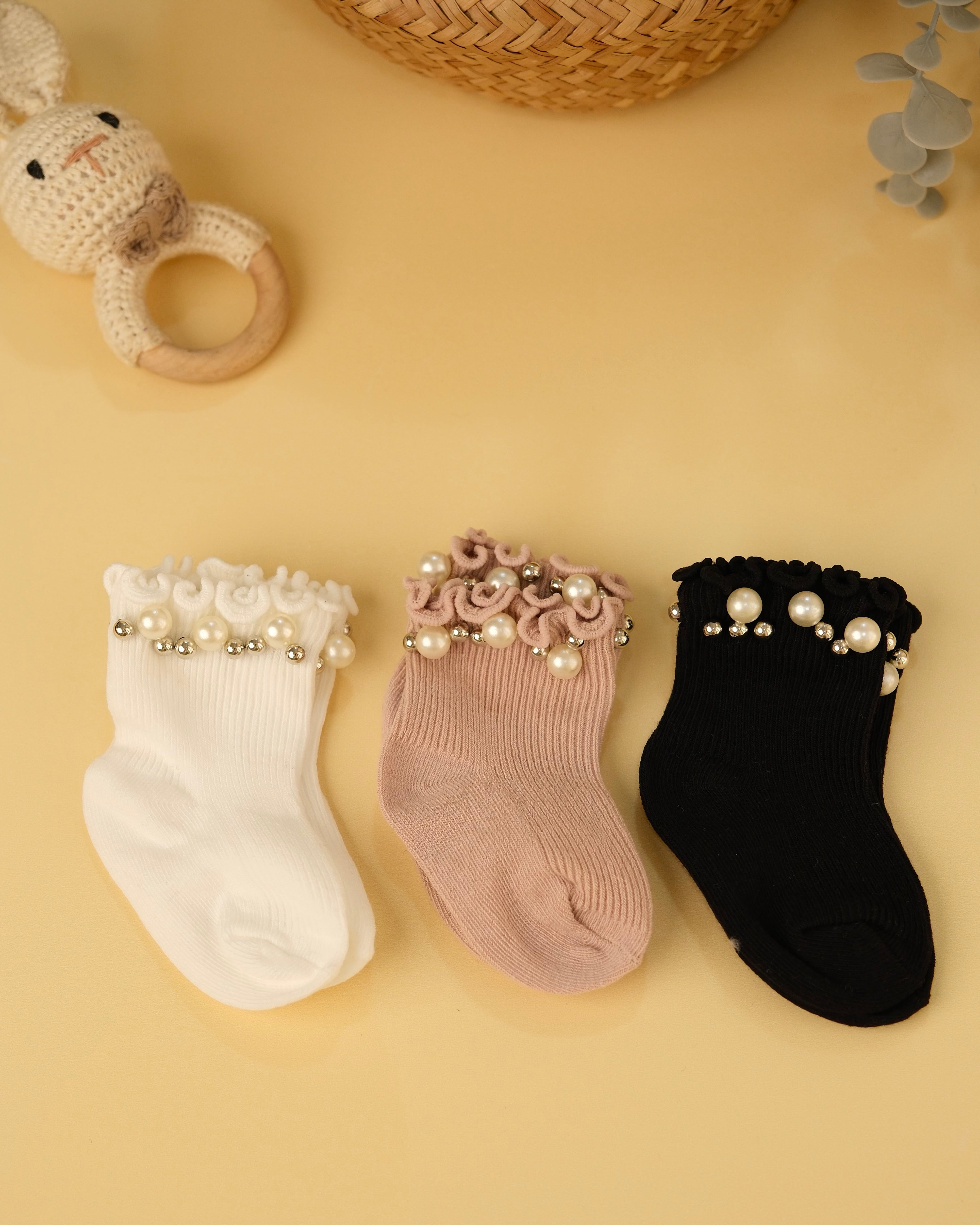 Baby Socks with Pearl