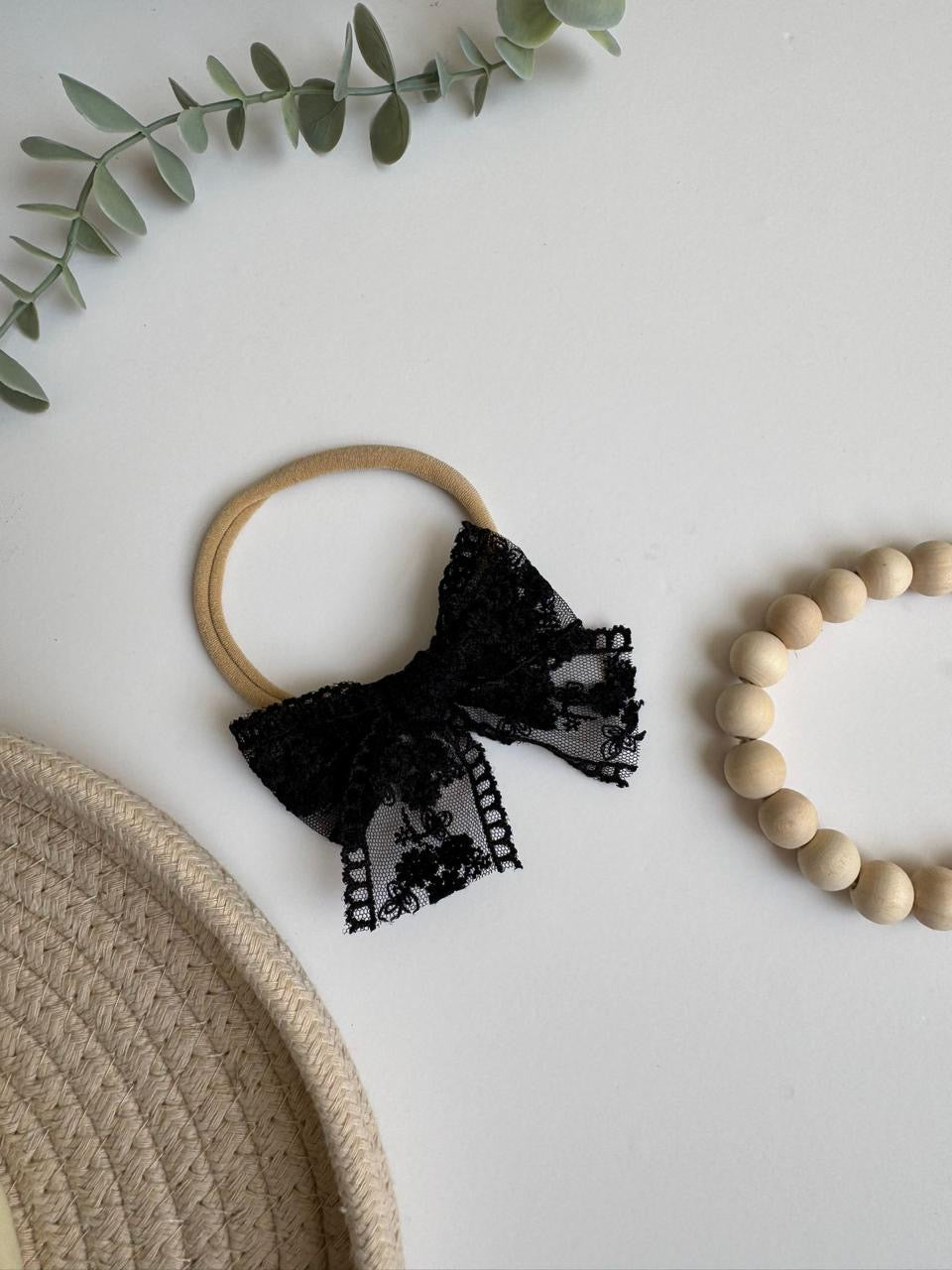 Lace Bow Baby Girl Headband