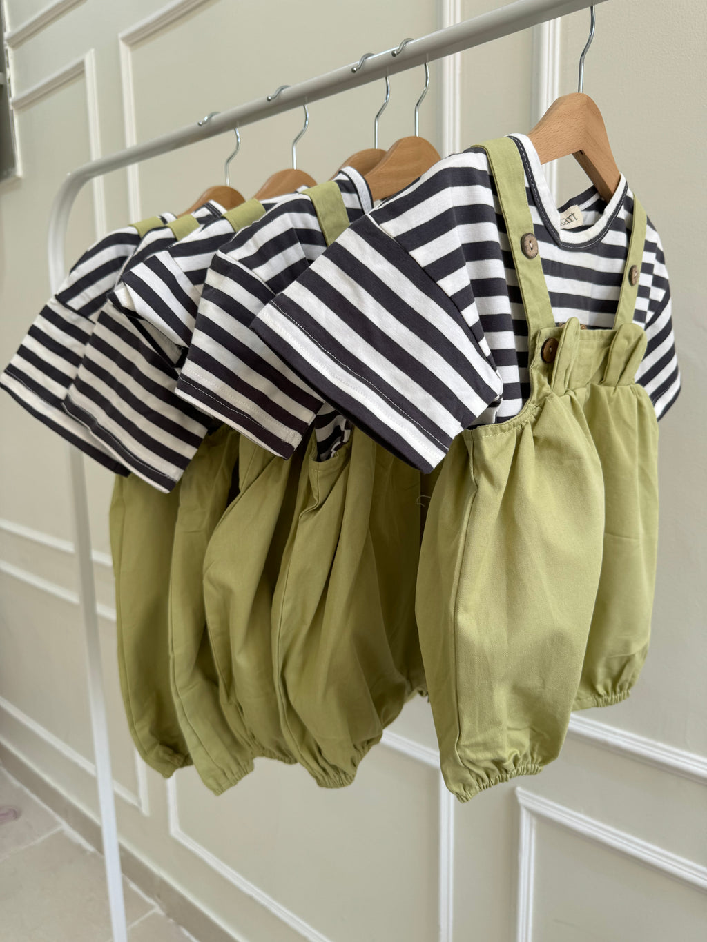 Solid Color Bear Romper