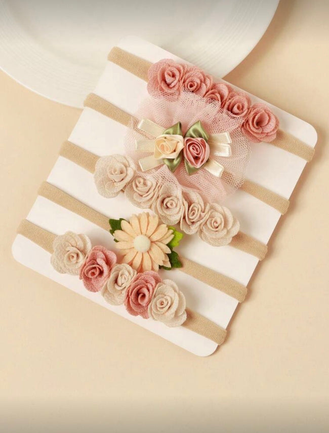 5 Pcs Flower Headband Set Hover Image