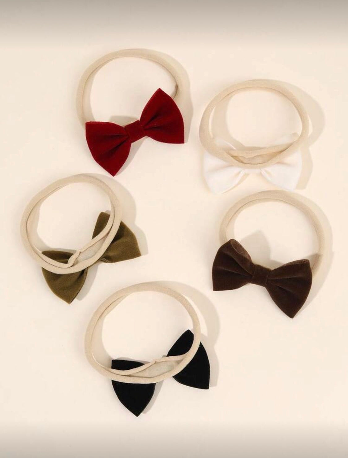 5 Pcs Mini Velvet Headband